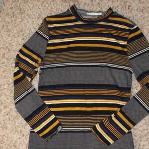 Striped Long Sleeve Dress